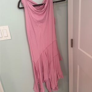 Free People Asymmetrical Pink Dress